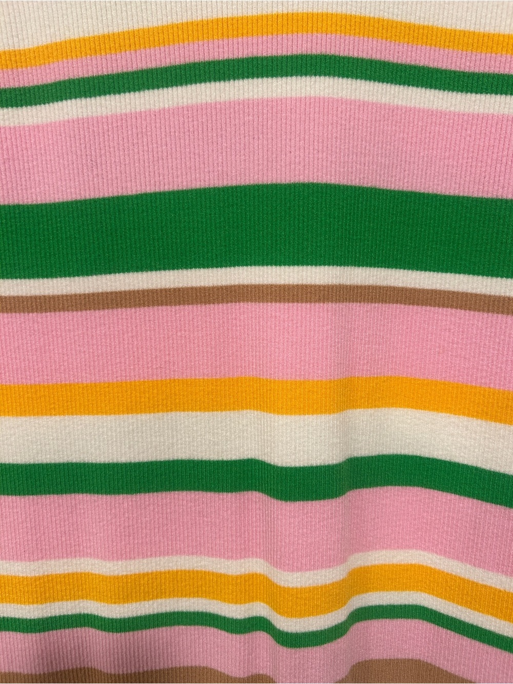 Show Me Your Mumu Vacay Maxi Dress Multi Rib Knit Striped Pink Green Large - Picture 3 of 4
